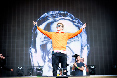Vald @ Dour Festival 2019, picture 1, photographed by Magali Decamps - FrontView Magazine