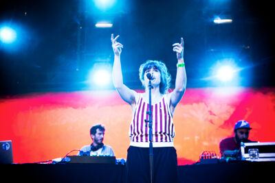 Marina P & Stand High Patrol @ Dour Festival 2019, picture 1, photographed by Magali Decamps - FrontView Magazine