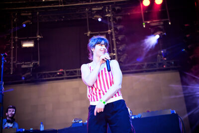 Marina P & Stand High Patrol @ Dour Festival 2019, picture 3, photographed by Magali Decamps - FrontView Magazine