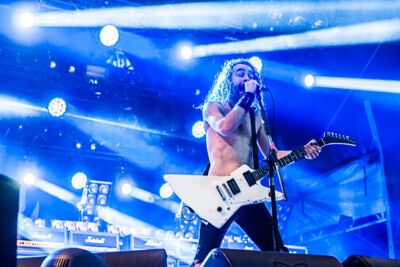 Airbourne @ dynamo metalfest, foto 3, foto's door Gert Daemen - FrontView Magazine