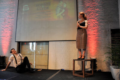 Persvoorstelling musical Bonnie & Clyde @ Zuiderpershuis, picture 3, photographed by Peter Minnebo, August Charrin - FrontView Magazine