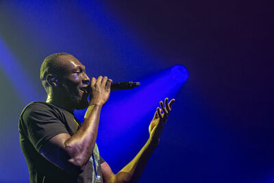 Stormzy @ Ancienne Belgique, picture 1, photographed by Edwin Houdevelt - FrontView Magazine