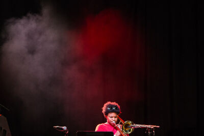 Nabou Claerhout (solo) @ Jazz Middelheim, picture 4, photographed by Marc Verdonck - FrontView Magazine