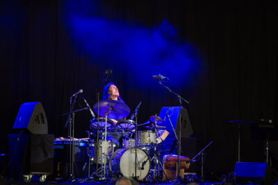 Simon Segers solo @ Jazz Middelheim, picture 4, photographed by Marc Verdonck - FrontView Magazine