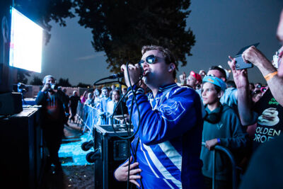 Gestapo Knallmuzik @ Linkerwoofer 2022, picture 28, photographed by Marc Verdonck - FrontView Magazine