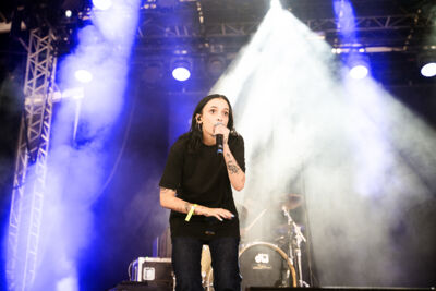 Zinée @ Dour Festival 2022, picture 2, photographed by Magali Decamps - FrontView Magazine