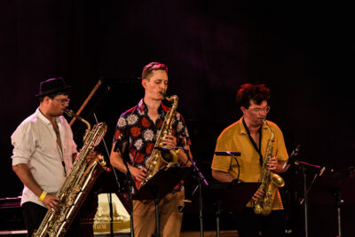 Bert Joris ft. Sam Joris Octet @ Jazz Middelheim, picture 14, photographed by Ann Carpentier - FrontView Magazine