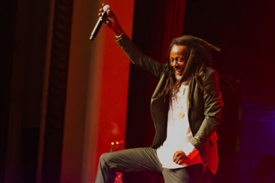 Max Romeo with Xana and Azizzi Romeo + Lutan Fyah, Droop Lion @ De Roma, picture 4, photographed by Luc Klinckaert - FrontView Magazine
