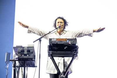 Charlotte Adigery + Bolis Pupul @ Lokerse Feesten 2024, picture 26, photographed by Marc Verdonck - FrontView Magazine