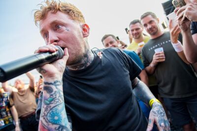 Frank Carter & The Rattlesnakes @ Lokerse Feesten, foto 1, foto's door Dorien Goetschalckx - FrontView Magazine