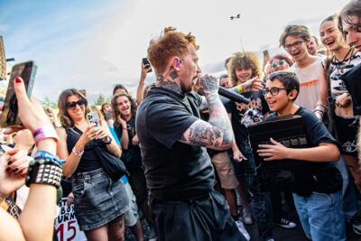 Frank Carter & The Rattlesnakes @ Lokerse Feesten, foto 2, foto's door Dorien Goetschalckx - FrontView Magazine