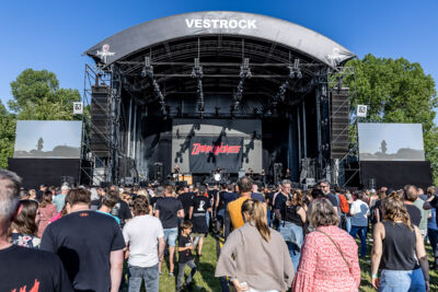 Danko Jones @ Vestrock 2025, picture 17, photographed by Marc Verdonck - FrontView Magazine