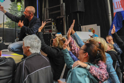 Sam Gooris @ Vlaanderen Zingt Deurne, picture 12, photographed by Peter Minnebo - FrontView Magazine