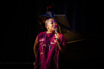 Cécile McLorin Salvant @ Jazz Middelheim, picture 12, photographed by Livia Vaduva - FrontView Magazine