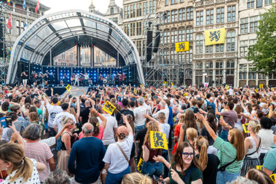 Vlaanderen Feest @ Grote Markt Antwerpen, foto 67, foto's door Dimitri Vanlommel - FrontView Magazine