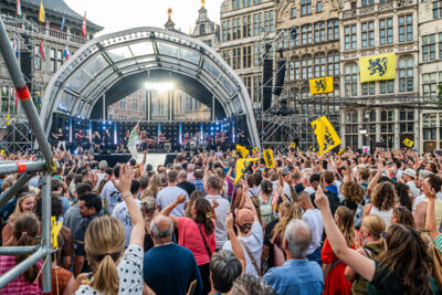 Vlaanderen Feest @ Grote Markt Antwerpen, foto 65, foto's door Dimitri Vanlommel - FrontView Magazine