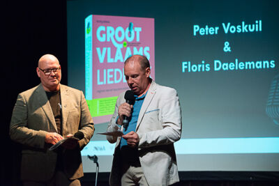 Boeklancering Groot Vlaams liedboek van Peter Voskuil @De Casino, foto 2, foto's door Raf Van Daele - FrontView Magazine