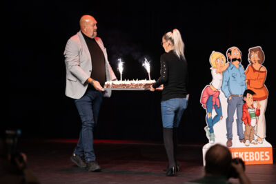 Voorstelling musicalcomedy De kiekeboes vs de Vampieren @AED studios Lint, foto 15, foto's door Peter Casie - FrontView Magazine