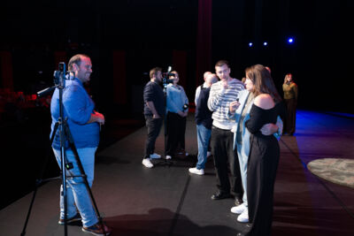 Voorstelling musicalcomedy De kiekeboes vs de Vampieren @AED studios Lint, foto 25, foto's door Peter Casie - FrontView Magazine