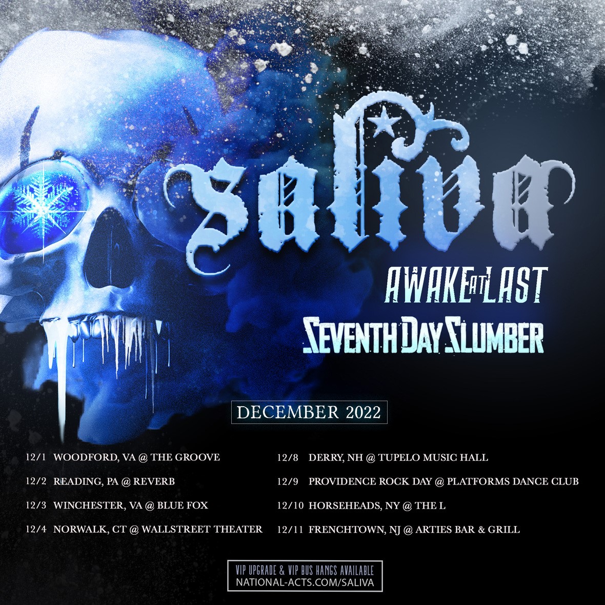 saliva tour dates