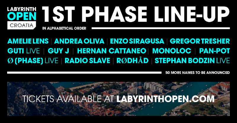 Labyrinth Open Croatia releases first names and starts ticket sales