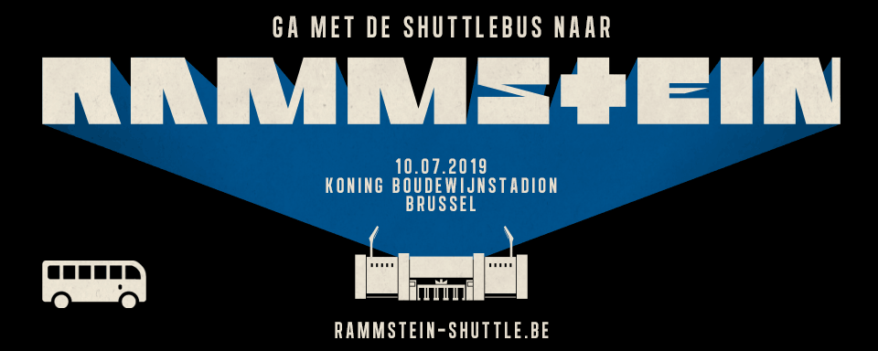 Speciaal ingelegde shuttlebussen brengen Rammsteinfans van over het hele land naar het Koning Boudewijnstadion