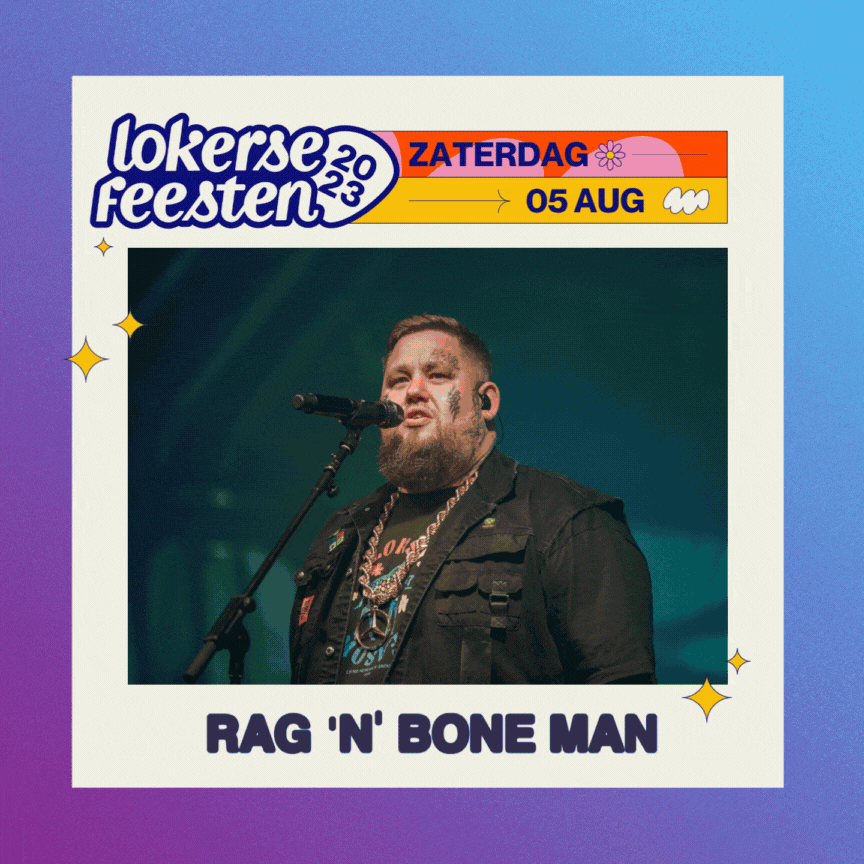Rag’n’Bone Man, De Jeugd Van Tegenwoordig, Kungs en veel meer op Lokerse Feesten