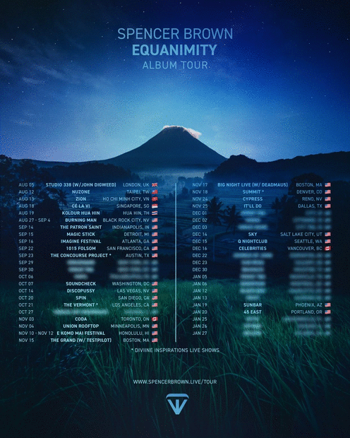 Spencer Brown announces new album ‘Equanimity’ + tour featuring “diviine Inspirations” live show
