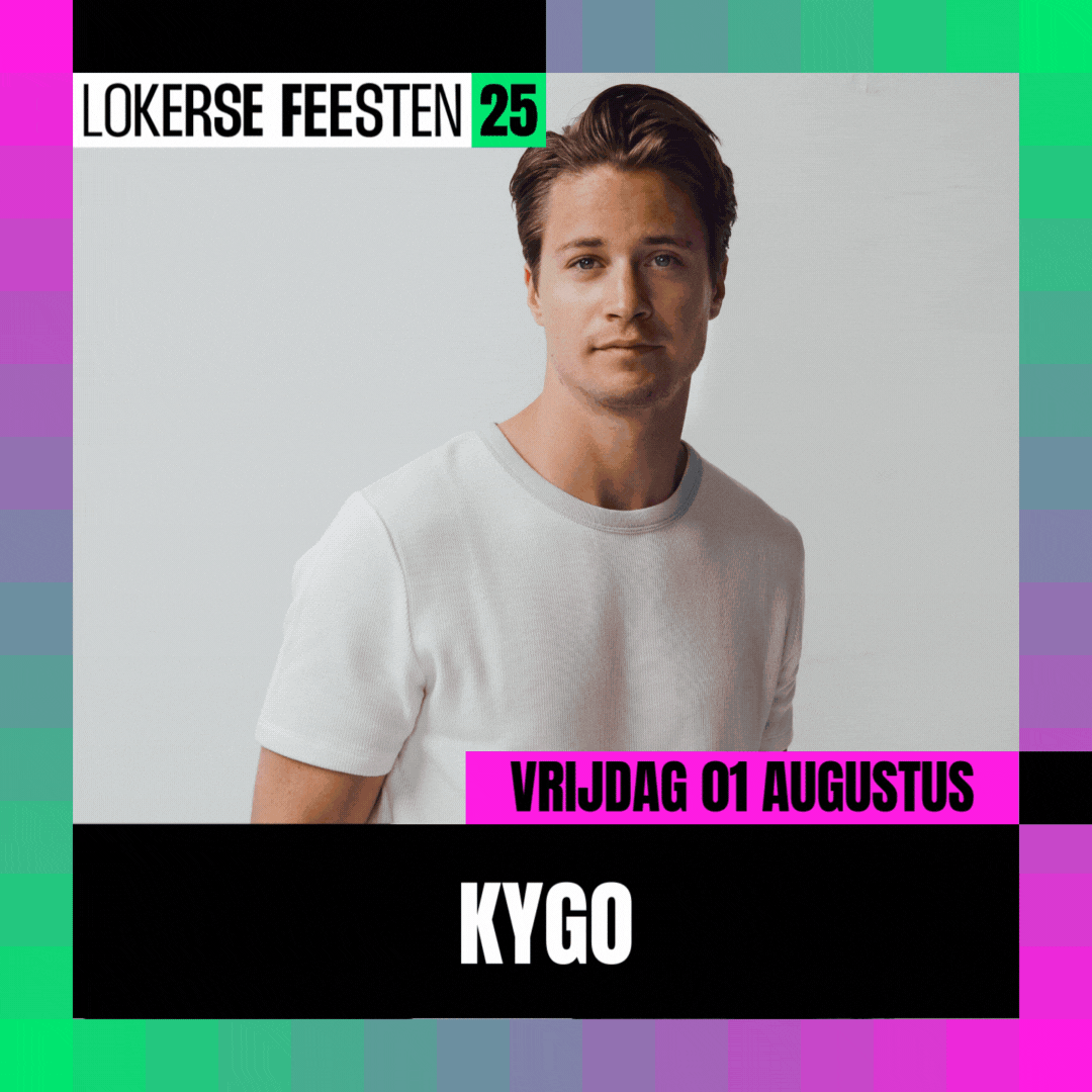 KYGO - Clean Bandit - Amber Broos op vrijdag 1 augustus op de Lokerse Feesten