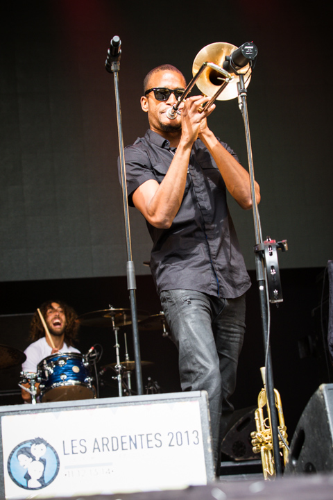 Trombone Shorty @ Les Ardentes, picture 10, photographed by Tom Stessens - FrontView Magazine
