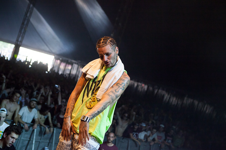 RiFF RAFF @ Dour 2013, picture 4, photographed by Dorien Goetschalckx - FrontView Magazine