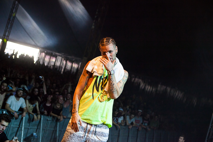 RiFF RAFF @ Dour 2013, picture 12, photographed by Dorien Goetschalckx - FrontView Magazine