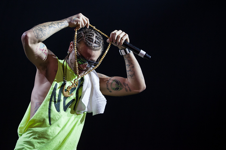 RiFF RAFF @ Dour 2013, picture 19, photographed by Dorien Goetschalckx - FrontView Magazine