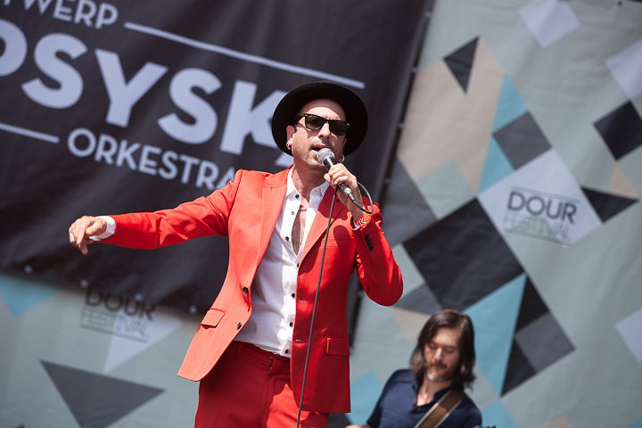 Antwerp Gipsy-Ska Orchestra @ Dour 2013, picture 17, photographed by Dorien Goetschalckx - FrontView Magazine