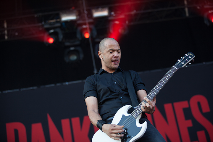 Danko Jones @ Dour 2013, picture 2, photographed by Dorien Goetschalckx - FrontView Magazine