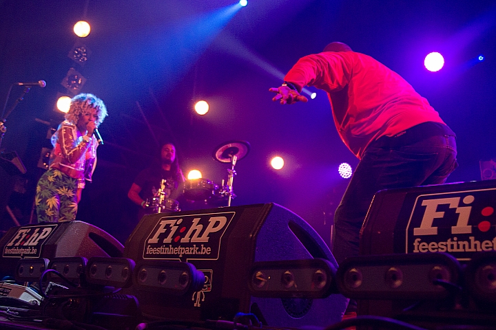 Buraka Som Sistema Feest in het park dag 3, picture 21, photographed by Philippe Janssens - FrontView Magazine