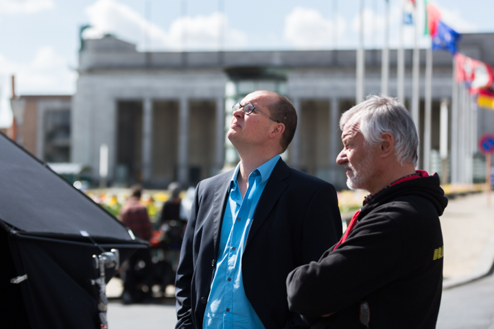 Setbezoek verfilming Brabançonne @ Expo Brussel Paleis 5, picture 11, photographed by Guy Danneels - FrontView Magazine
