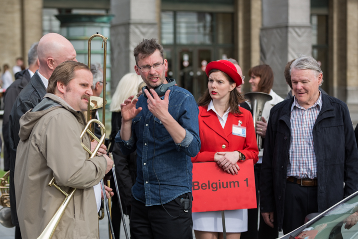 Setbezoek verfilming Brabançonne @ Expo Brussel Paleis 5, picture 107, photographed by Guy Danneels - FrontView Magazine