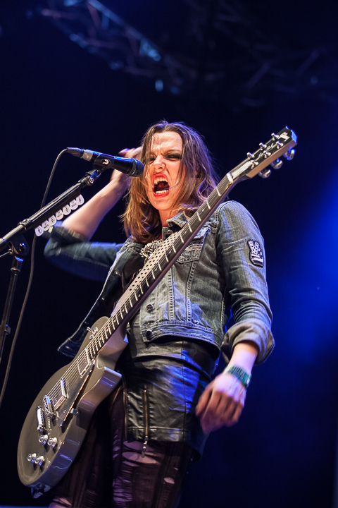 Halestorm @ Paaspop 2014, foto 5, foto's door Dorien Goetschalckx - FrontView Magazine