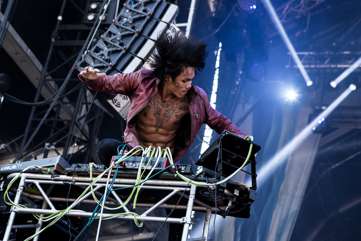 Crossfaith @ Hellfest 2014, picture 10, photographed by Dorien Goetschalckx - FrontView Magazine