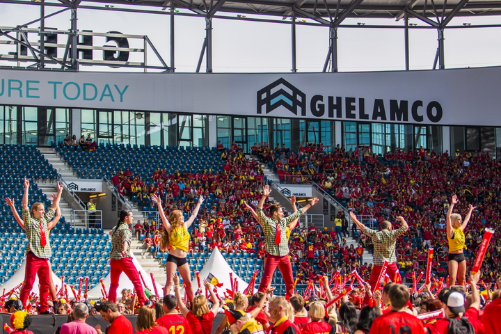 Love the samba - Belgie - Rusland @ Ghelamco arena Gent, picture 9, photographed by sven dullaert,   - FrontView Magazine