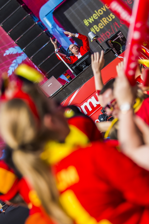 Love the samba - Belgie - Rusland @ Ghelamco arena Gent, picture 12, photographed by sven dullaert,   - FrontView Magazine