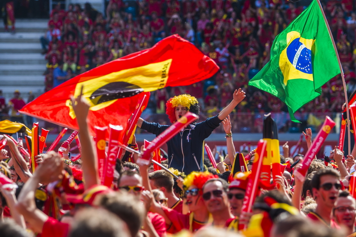 Love the samba - Belgie - Rusland @ Ghelamco arena Gent, picture 17, photographed by sven dullaert,   - FrontView Magazine