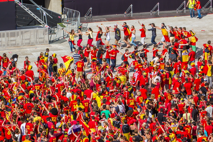 Love the samba - Belgie - Rusland @ Ghelamco arena Gent, picture 24, photographed by sven dullaert,   - FrontView Magazine