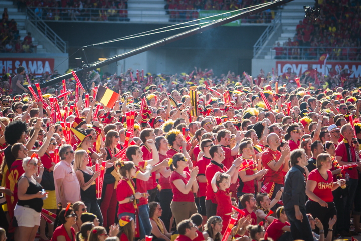 Love the samba - Belgie - Rusland @ Ghelamco arena Gent, picture 26, photographed by sven dullaert,   - FrontView Magazine