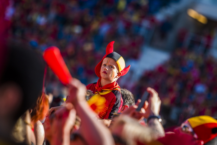 Love the samba - Belgie - Rusland @ Ghelamco arena Gent, picture 30, photographed by sven dullaert,   - FrontView Magazine