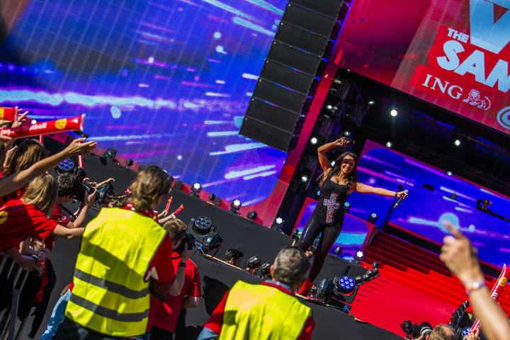 Love the samba - Belgie - Rusland @ Ghelamco arena Gent, picture 34, photographed by sven dullaert,   - FrontView Magazine