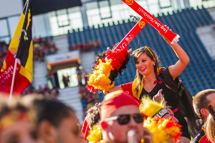 Love the samba - Belgie - Rusland @ Ghelamco arena Gent, picture 37, photographed by sven dullaert,   - FrontView Magazine