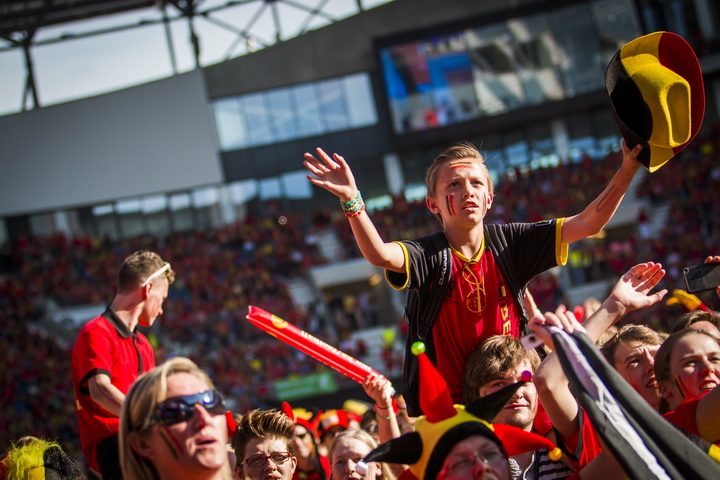 Love the samba - Belgie - Rusland @ Ghelamco arena Gent, picture 42, photographed by sven dullaert,   - FrontView Magazine