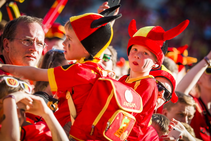 Love the samba - Belgie - Rusland @ Ghelamco arena Gent, picture 43, photographed by sven dullaert,   - FrontView Magazine